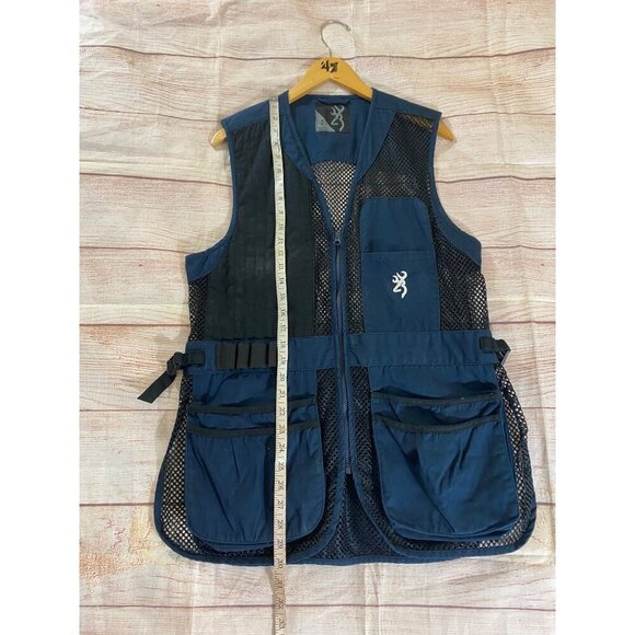 Browning Men's Right Trapper Nevy Blue Mesh Vest - Medium - Picture 7 of 14